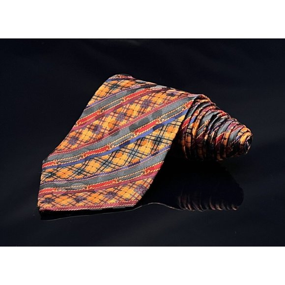 Versace Other - Versace Anchor striped Nautical tie  55” tie
